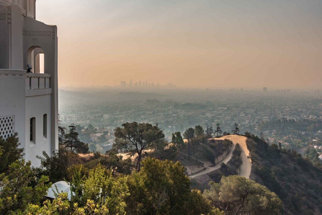 Famous Griffith Observatory in Los Angeles, California