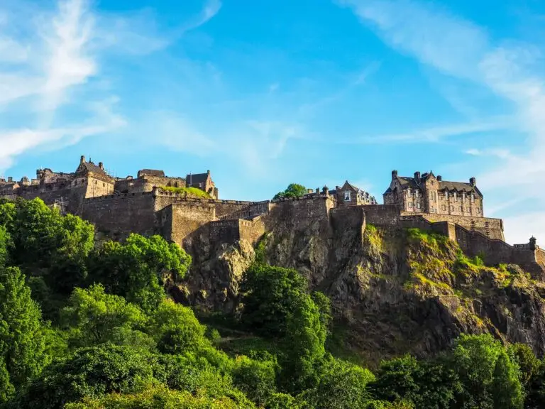 Edinburgh castle in Scotland