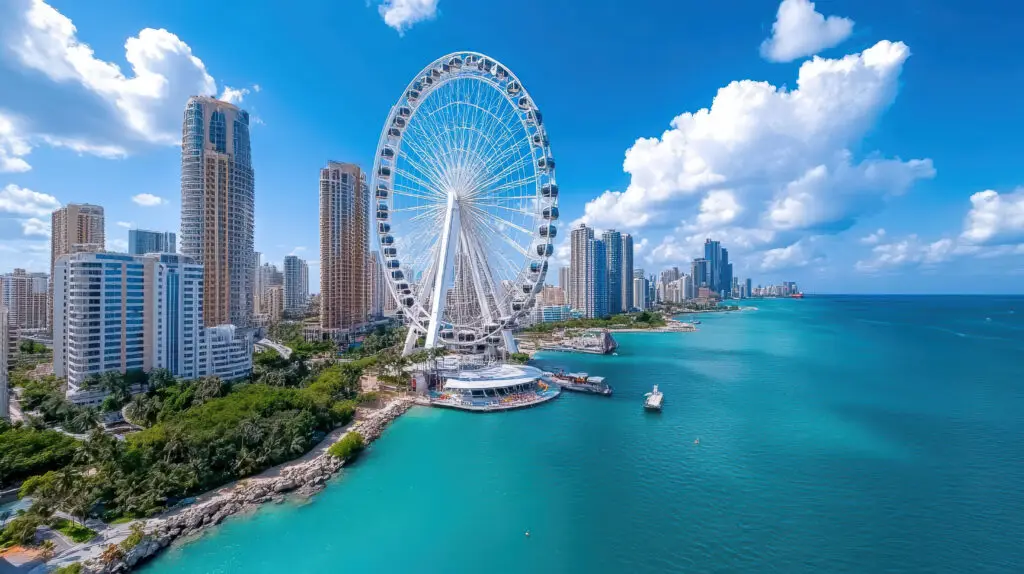 The wheel of the world in dubai, united arab emirates